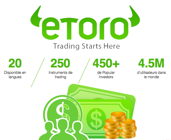 Le broker Etoro, rejoignez un réseau de 4.500.000 traders — Forex